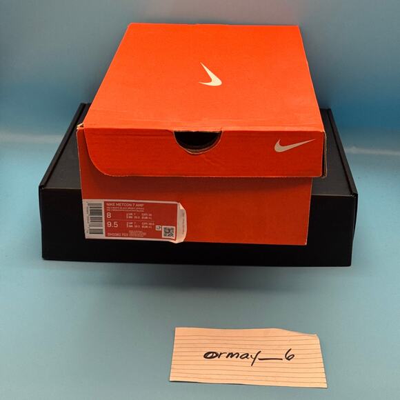 Nike Metcon 7 AMP Volt Bright Spruce Checkered m8 w9.5 - Picture 8 of 13